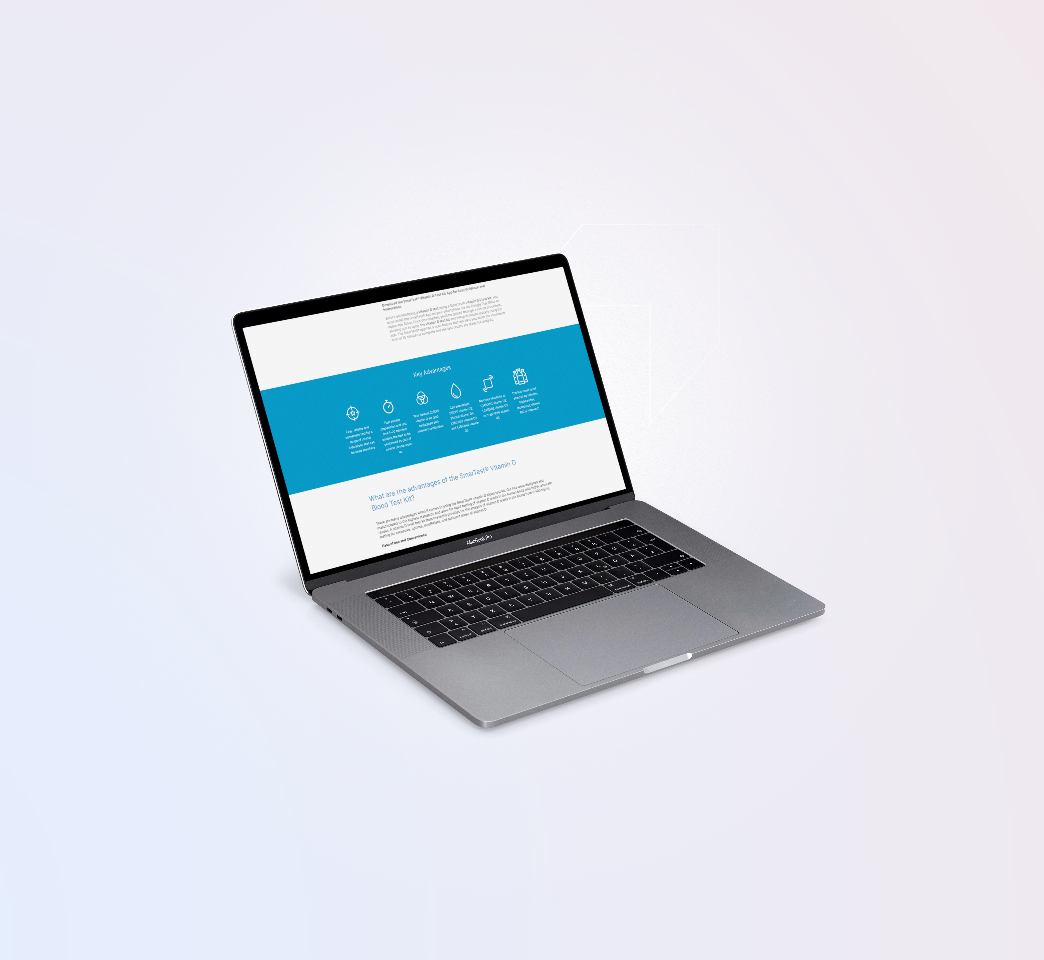 BIOHIT Healthcare website Mockup