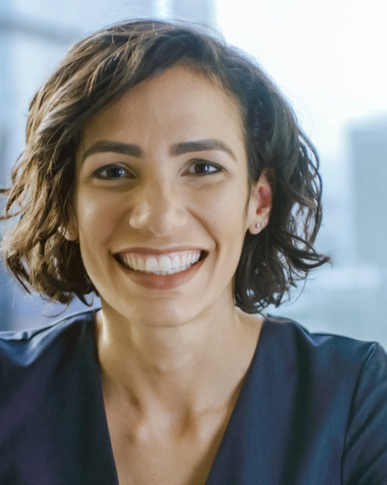 Smiling orthodontic consultant