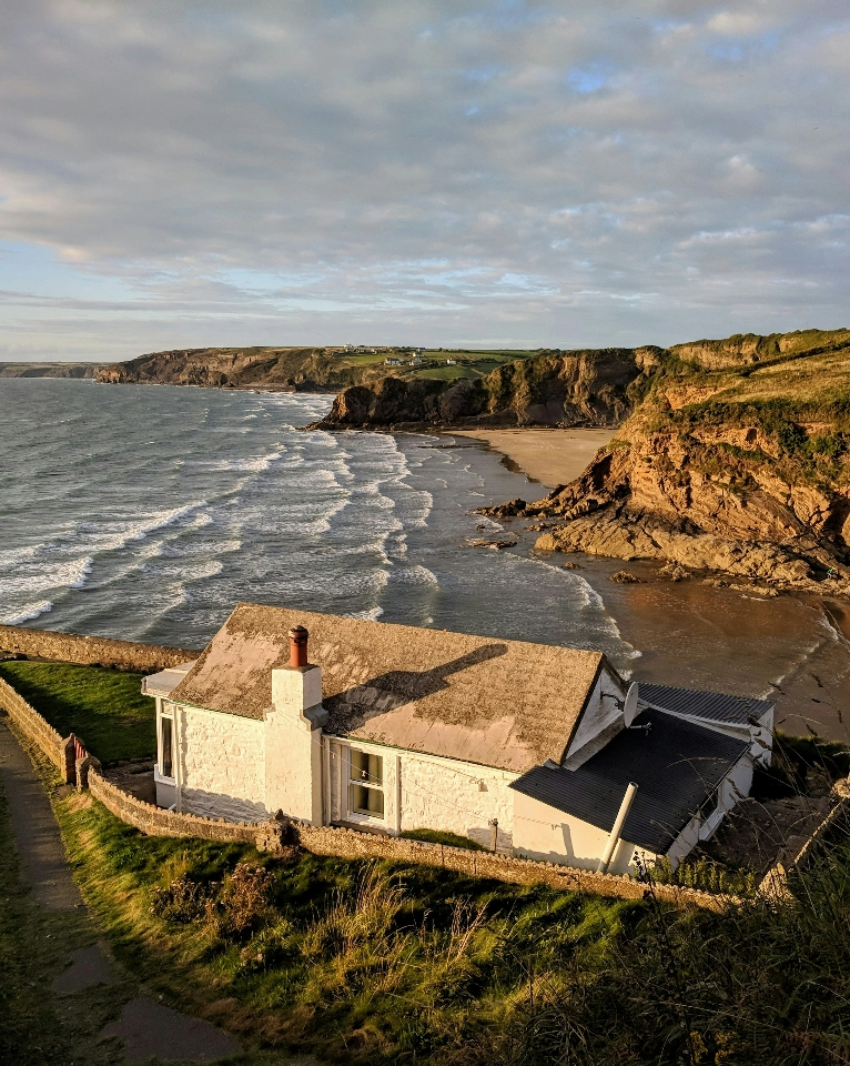 House overlooking beautiful beach