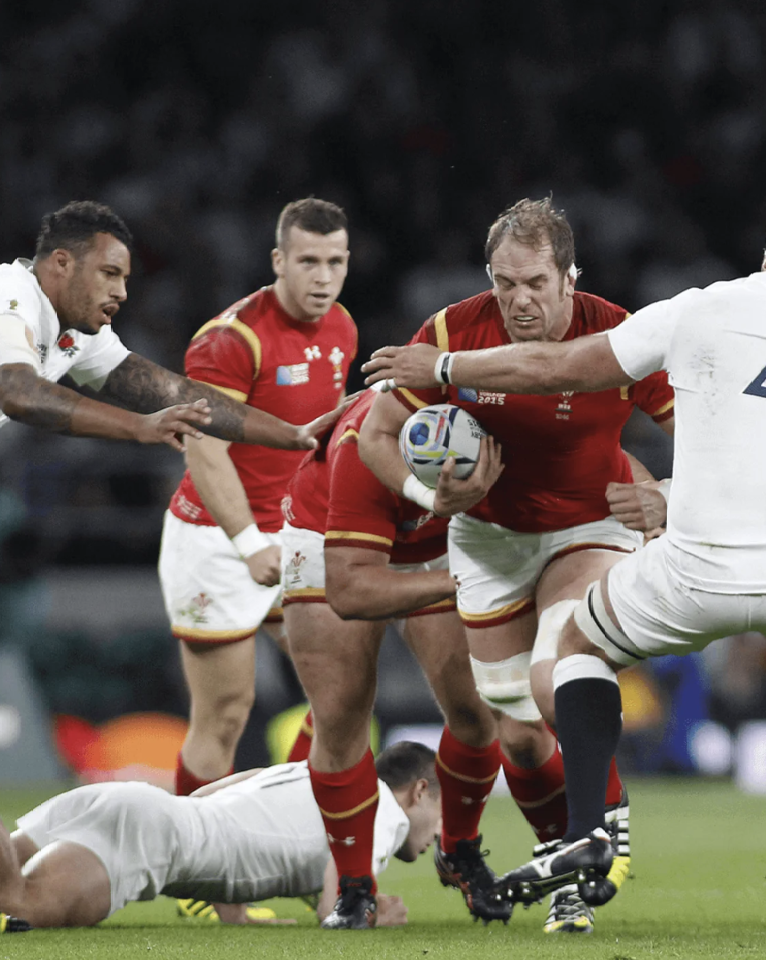 Rugby game at Twickenham Stadium