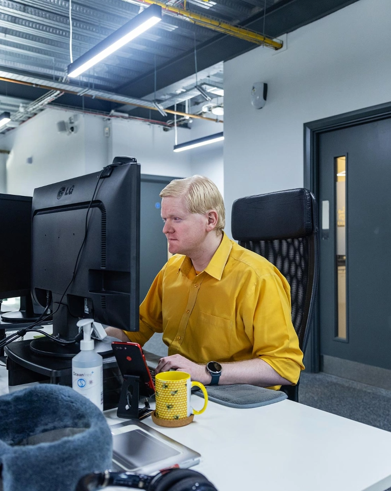Developer deep in thought